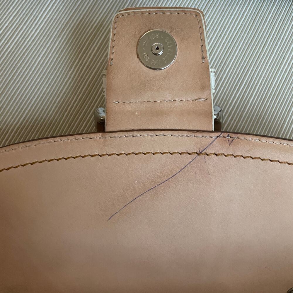 Vintage Coach Soho Buckle Flap 6692 | Tan Ivory Vachetta Leather Y2K - Picture 15 of 15